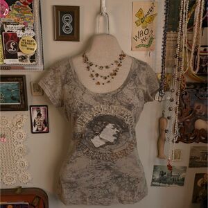Rhinestone Jimi Hendrix Experience Graphic T-Shirt Women's Small